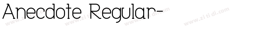 Anecdote Regular字体转换